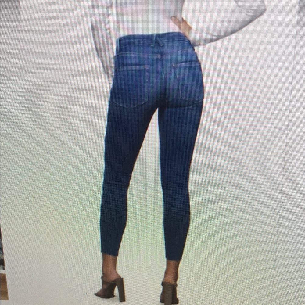 ❤️ GOOD AMERICAN GOOD LEGS CROP HIGH RISE SKINNY JEANS IN ORGANIC COTTON, 6 (28)